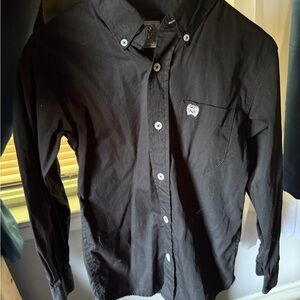 Cinch Boys Black Casual Button-Down Shirt